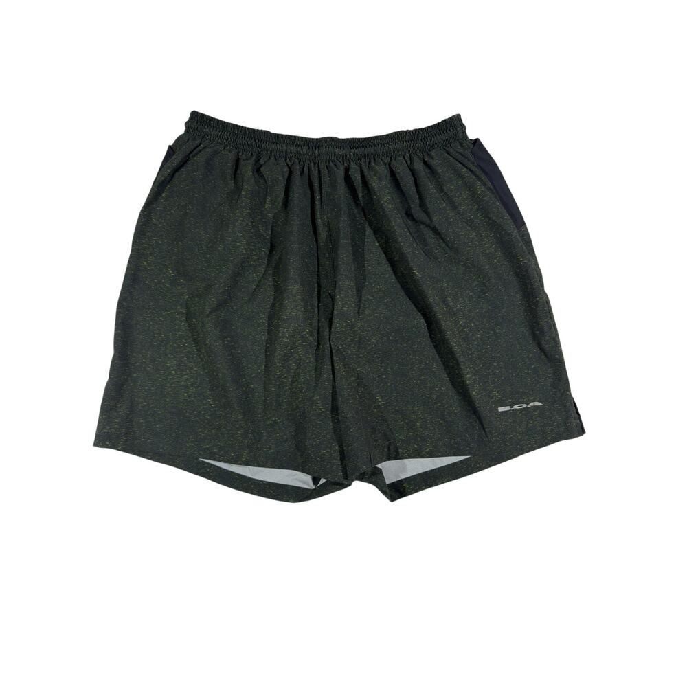 BOA Green 5.5" Running Shorts Extra Large Stretch Adjustable Waist Performance